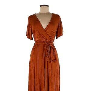 West Kei Women's High Low Dress in Rust